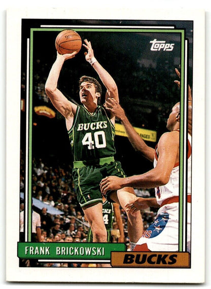 1992-93 Topps Frank Brickowski Milwaukee Bucks #187