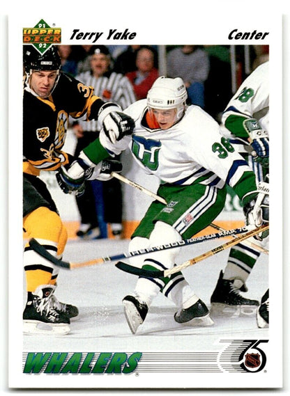 1991-92 Upper Deck Terry Yake Hartford Whalers #323