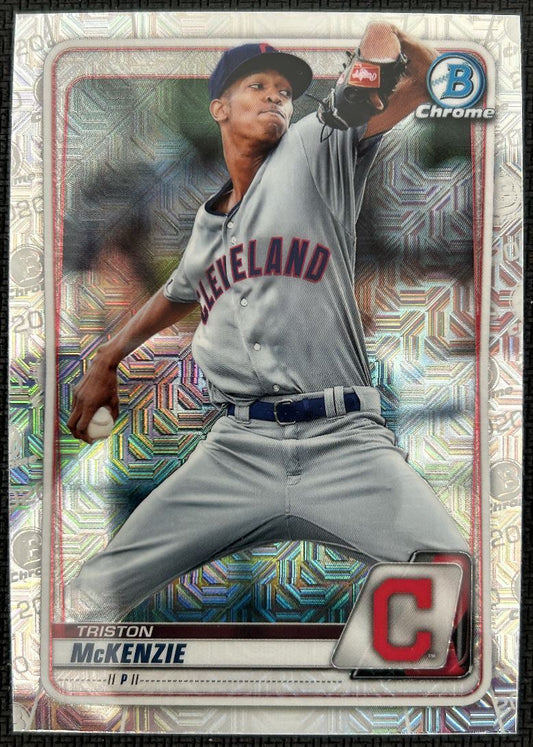 2020 Bowman Chrome Prospects Mojo Triston McKenzie Cleveland Indians #BCP-189