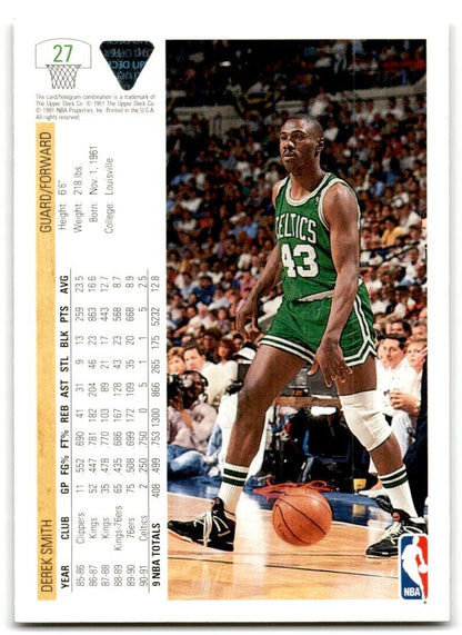 1991-92 Upper Deck Derek Smith Boston Celtics #27