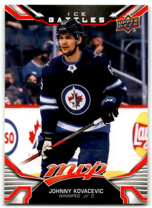 2022-23 Upper Deck MVP Ice Battles Johnny Kovacevic Rookie Winnipeg Jets #240