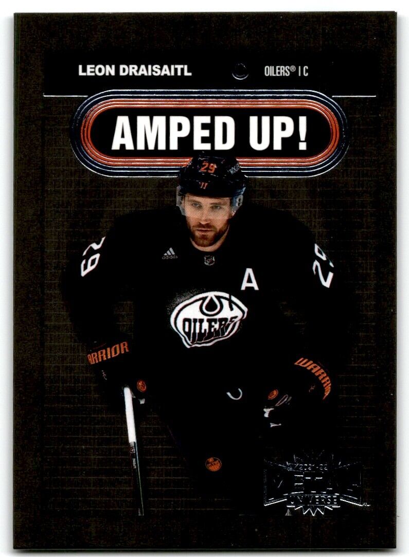 2021-22 Skybox Metal Universe Amped Up Leon Draisaitl Edmonton Oilers #AU-7