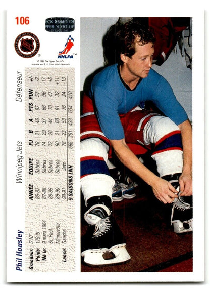 1991-92 Upper Deck French Phil Housley Winnipeg Jets #106