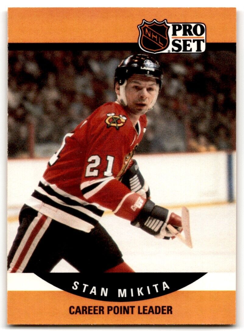 1990-91 Pro Set Stan Mikita Chicago Blackhawks #655