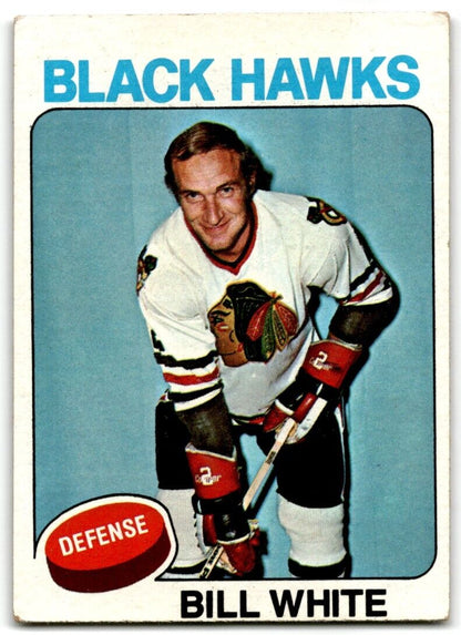 1975-76 Topps Bill White Chicago Blackhawks #157