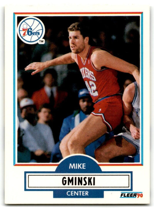 1990-91 Fleer Mike Gminski Philadelphia 76ers #142