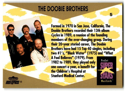 1991-92 ProSet Super Stars MusiCard Doobie Brothers #5