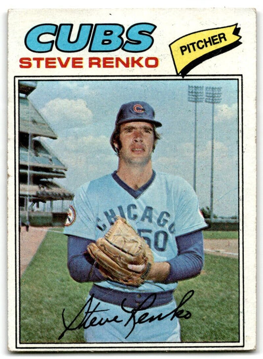 1977 Topps Steve Renko Chicago Cubs #586