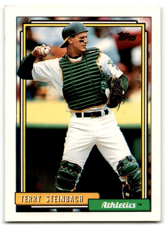 1992 Topps Terry Steinbach Oakland Athletics #234