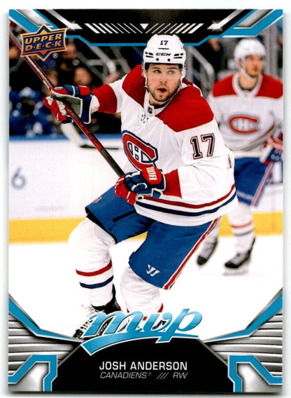 2022-23 Upper Deck MVP Josh Anderson Montreal Canadiens #165