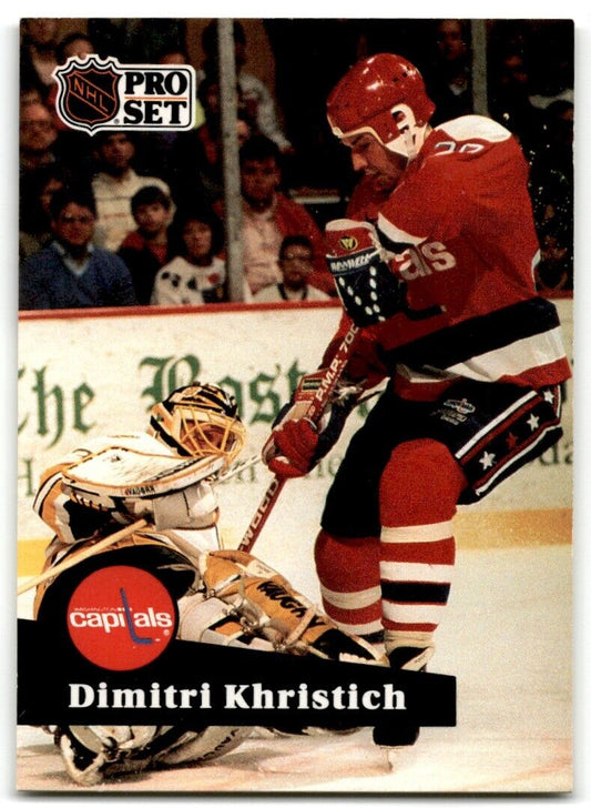 1991-92 Pro Set French Dmitri Khristich Washington Capitals #260