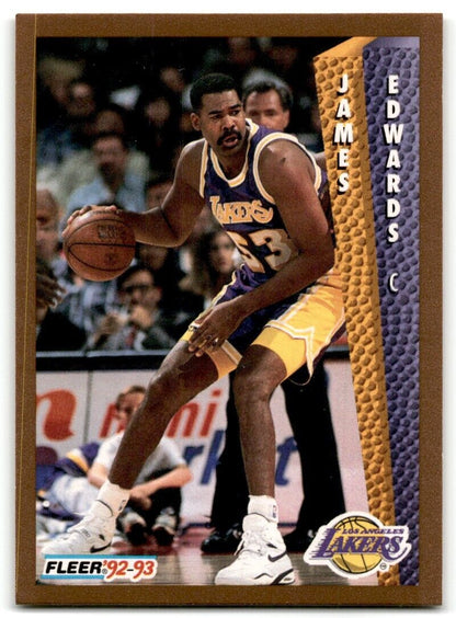 1992-93 Fleer James Edwards Los Angeles Lakers #363