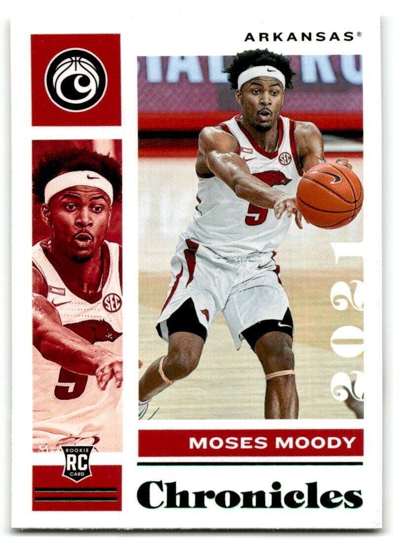 2021-22 Panini Chronicles Draft Picks Moses Moody Arkansas Razorbacks #11