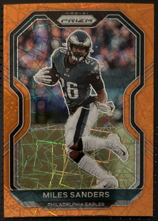 2020 Panini Prizm Orange Miles Sanders Philadelphia Eagles #172 Parallel