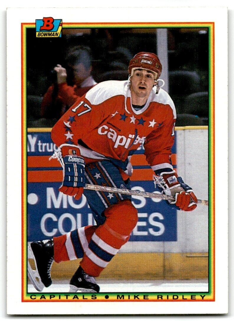 1990-91 Bowman Mike Ridley Washington Capitals #77