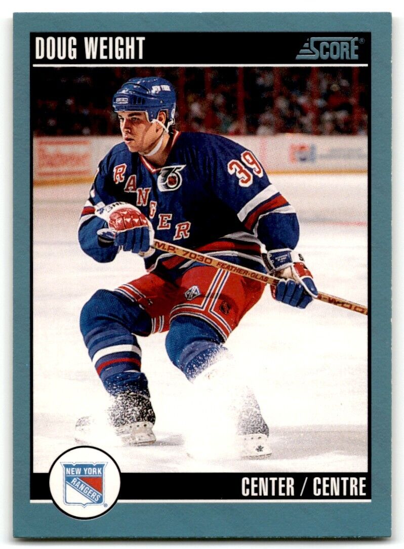 1992-93 Score Doug Weight New York Rangers #314