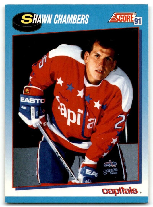 1991-92 Score Canadian Shawn Chambers Washington Capitals #572