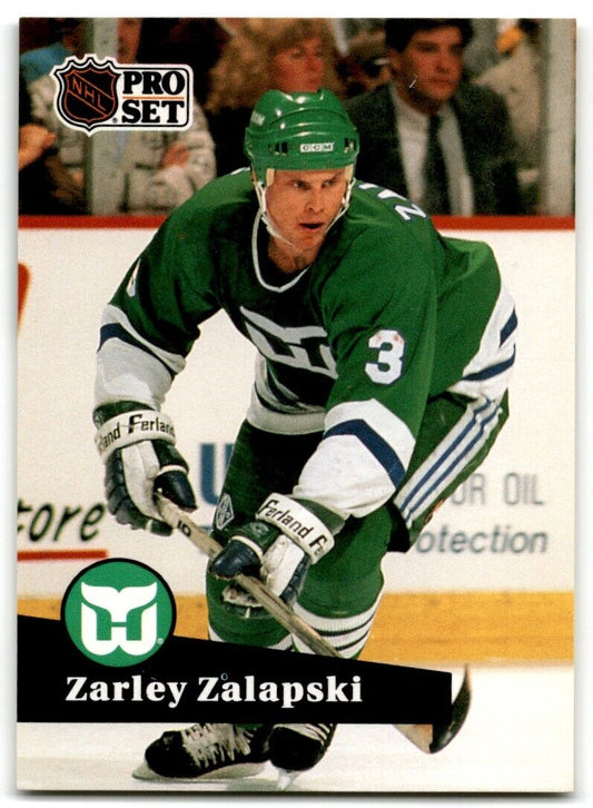 1991-92 Pro Set Zarley Zalapski Hartford Whalers #91