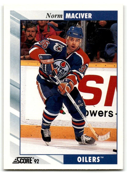 1992-93 Score Norm Maciver Edmonton Oilers #349