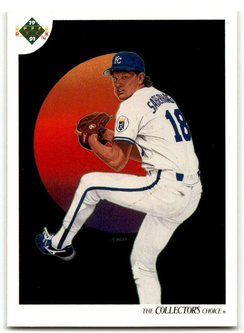 1991 Upper Deck Bret Saberhagen Kansas City Royals #33