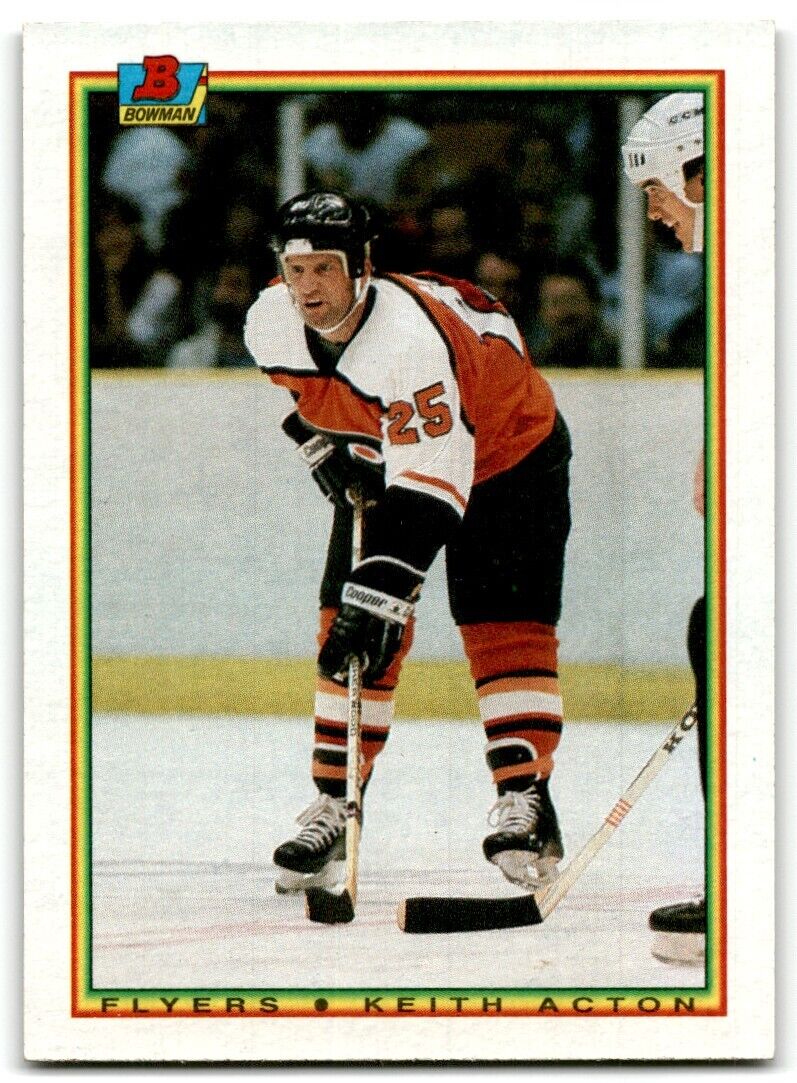 1990-91 Bowman Keith Acton Philadelphia Flyers #113