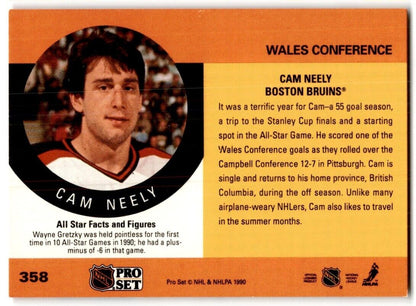 1990-91 Pro Set Cam Neely Boston Bruins #358