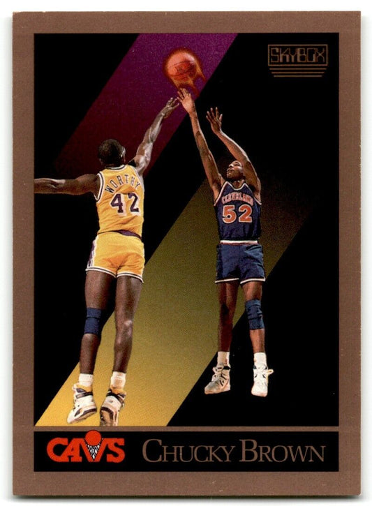 1990-91 SkyBox Chucky Brown Rookie Cleveland Cavaliers #49