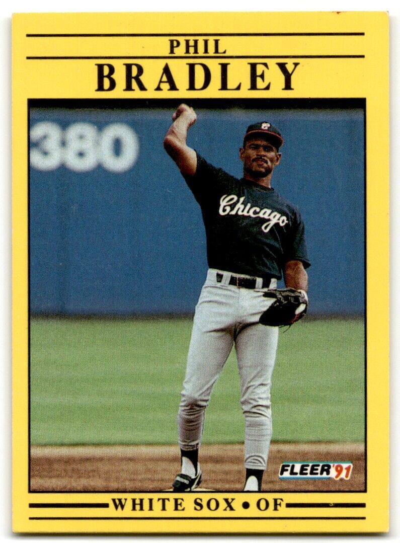 1991 Fleer Phil Bradley Chicago White Sox #114