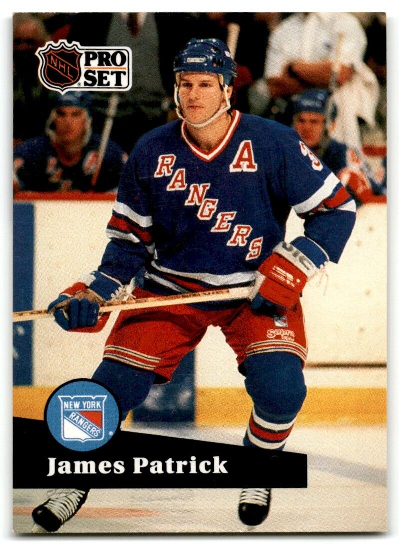 1991-92 Pro Set James Patrick New York Rangers #164