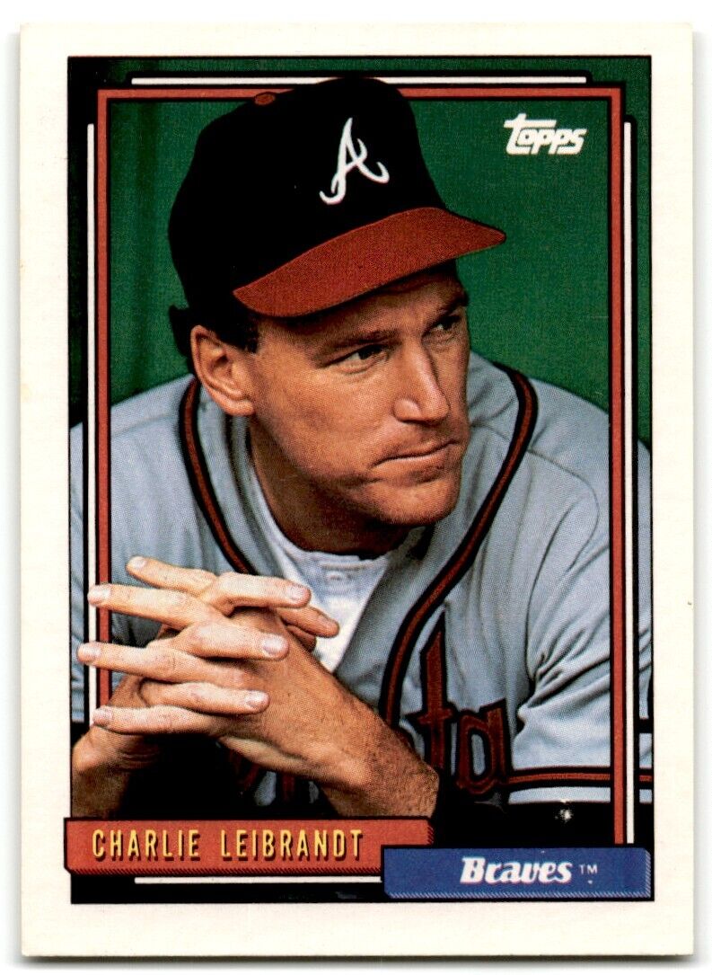 1992 Topps Charlie Leibrandt Atlanta Braves #152