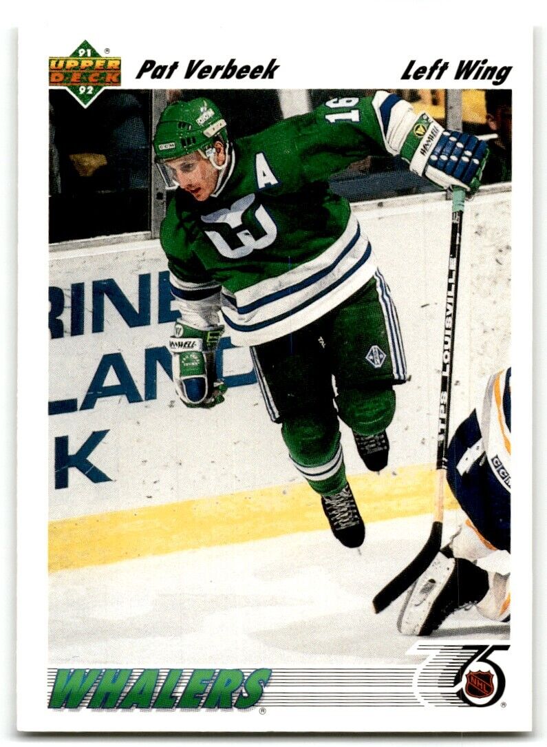 1991-92 Upper Deck Pat Verbeek Hartford Whalers #193