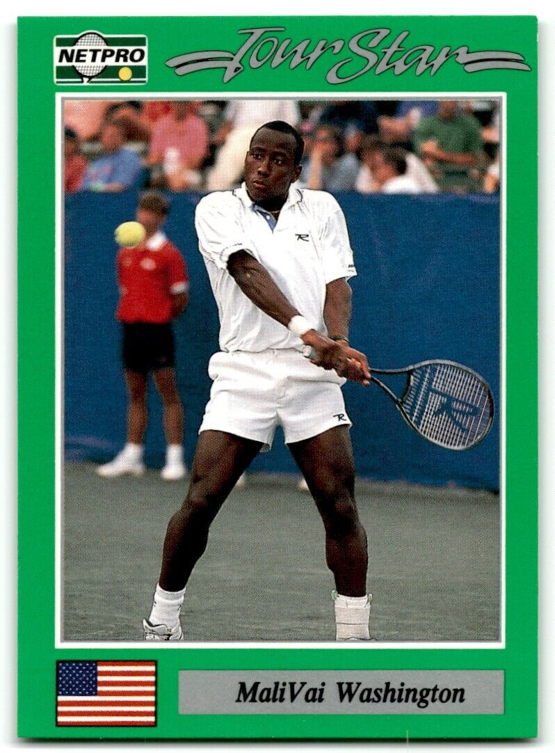 1991 Protennis player Cards Netpro Tour Star MaliVai Washington #13