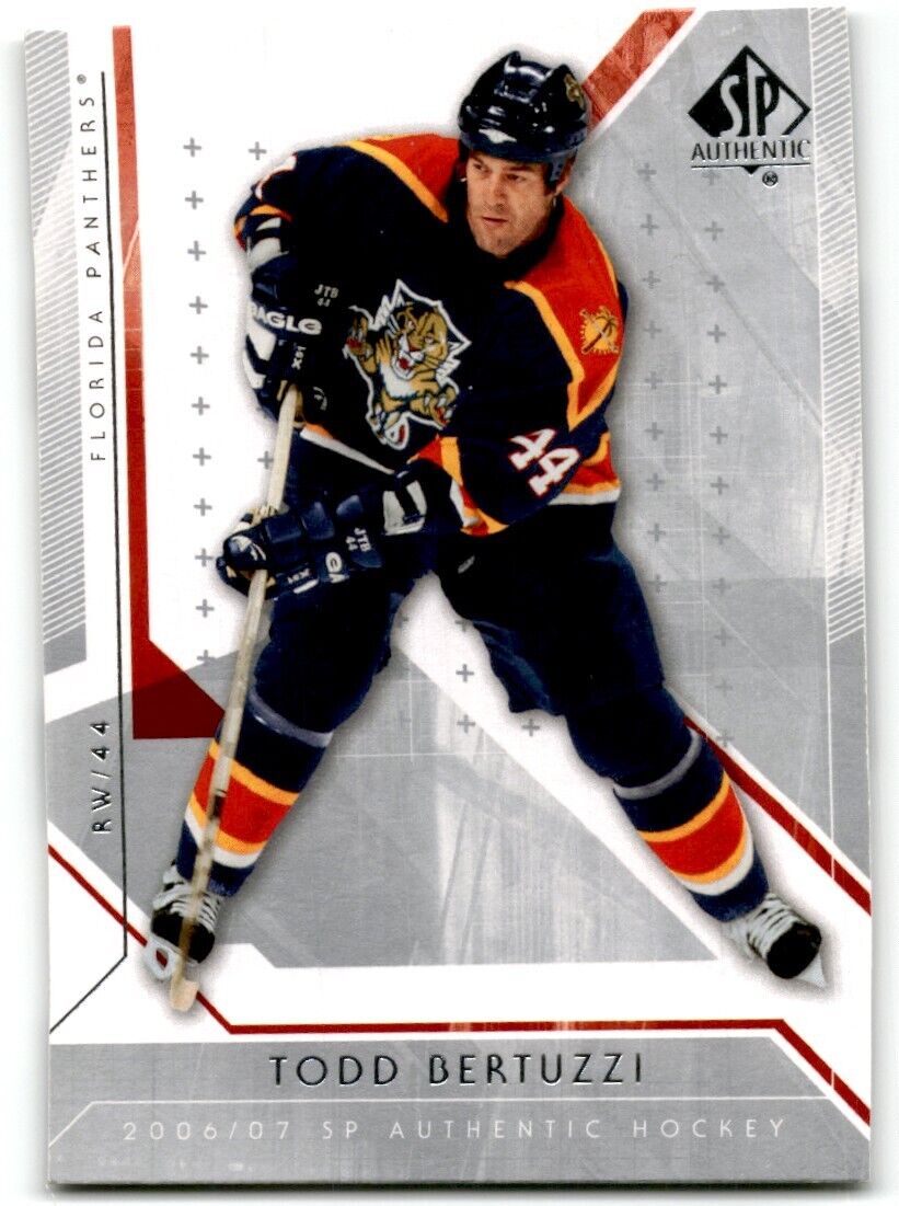 2006-07 SP Authentic Todd Bertuzzi Florida Panthers #60