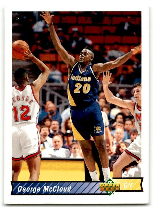 1992-93 Upper Deck George McCloud Indiana Pacers #167