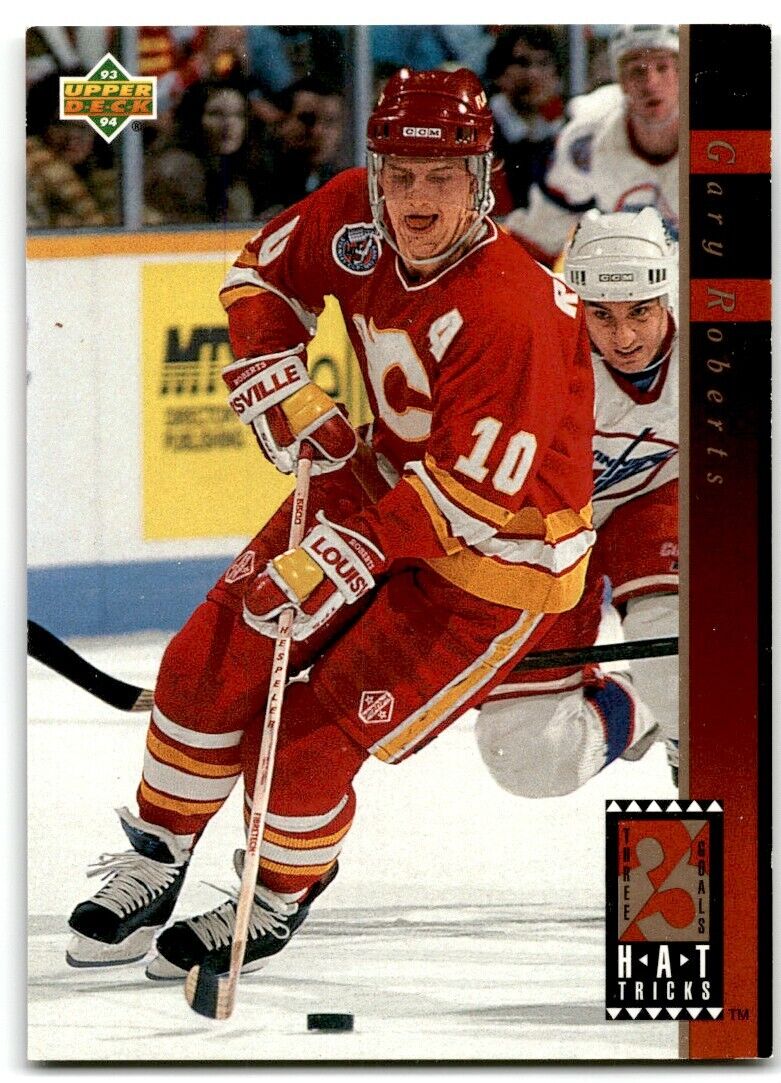 1993-94 Upper Deck Hat Tricks Gary Roberts Calgary Flames #HT3