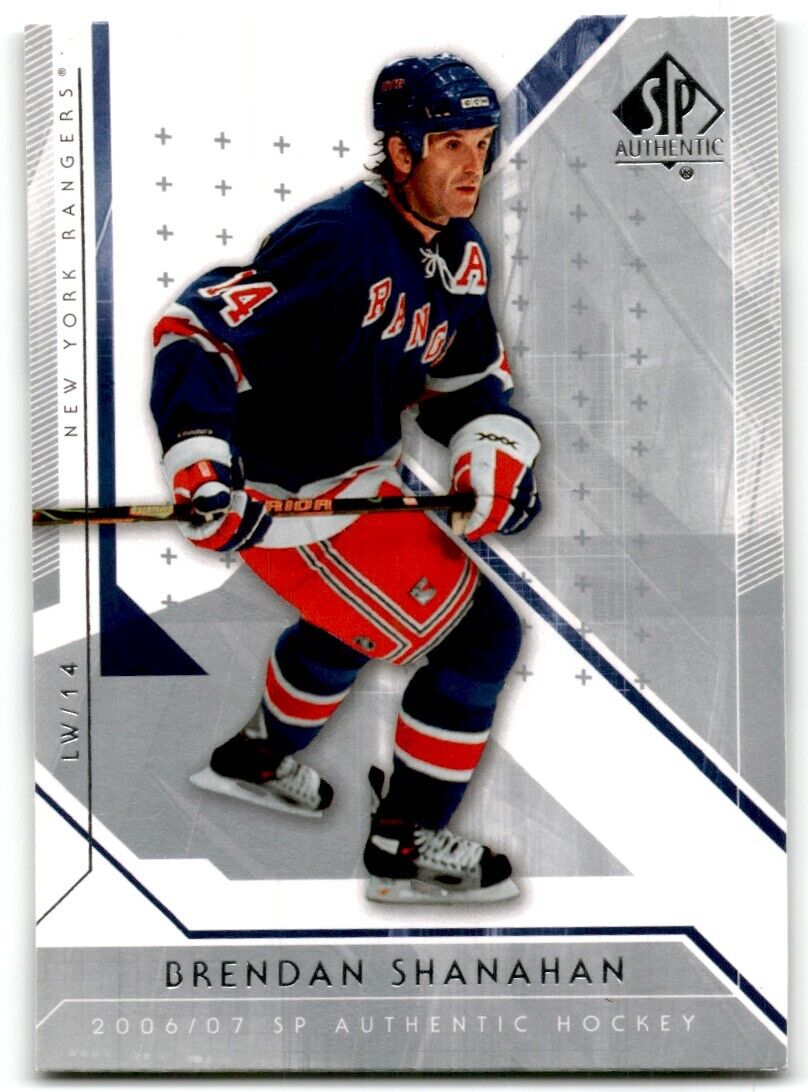 2006-07 SP Authentic Brendan Shanahan New York Rangers #37