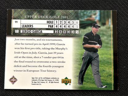 Sergio Garcia 2001 Upper Deck Leaderboard #99