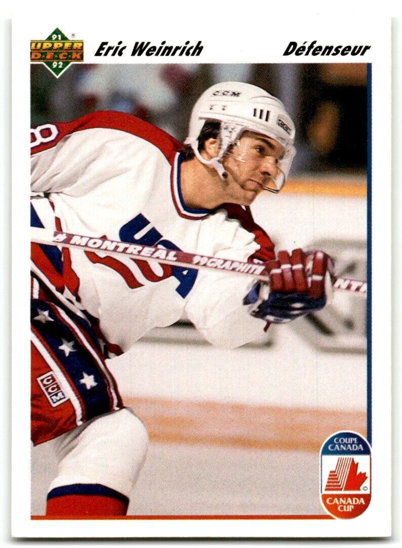 1991-92 Upper Deck French Eric Weinrich USA #509