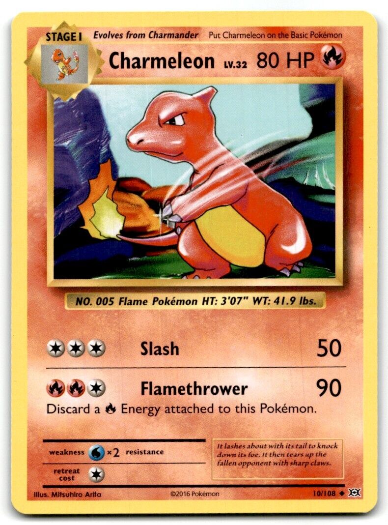 2016 XY - Evolutions Charmeleon Stage 1/Uncommon #10