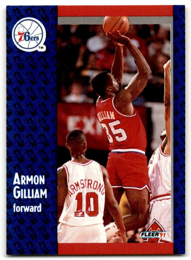 1991-92 Fleer Armon Gilliam Philadelphia 76ers #153