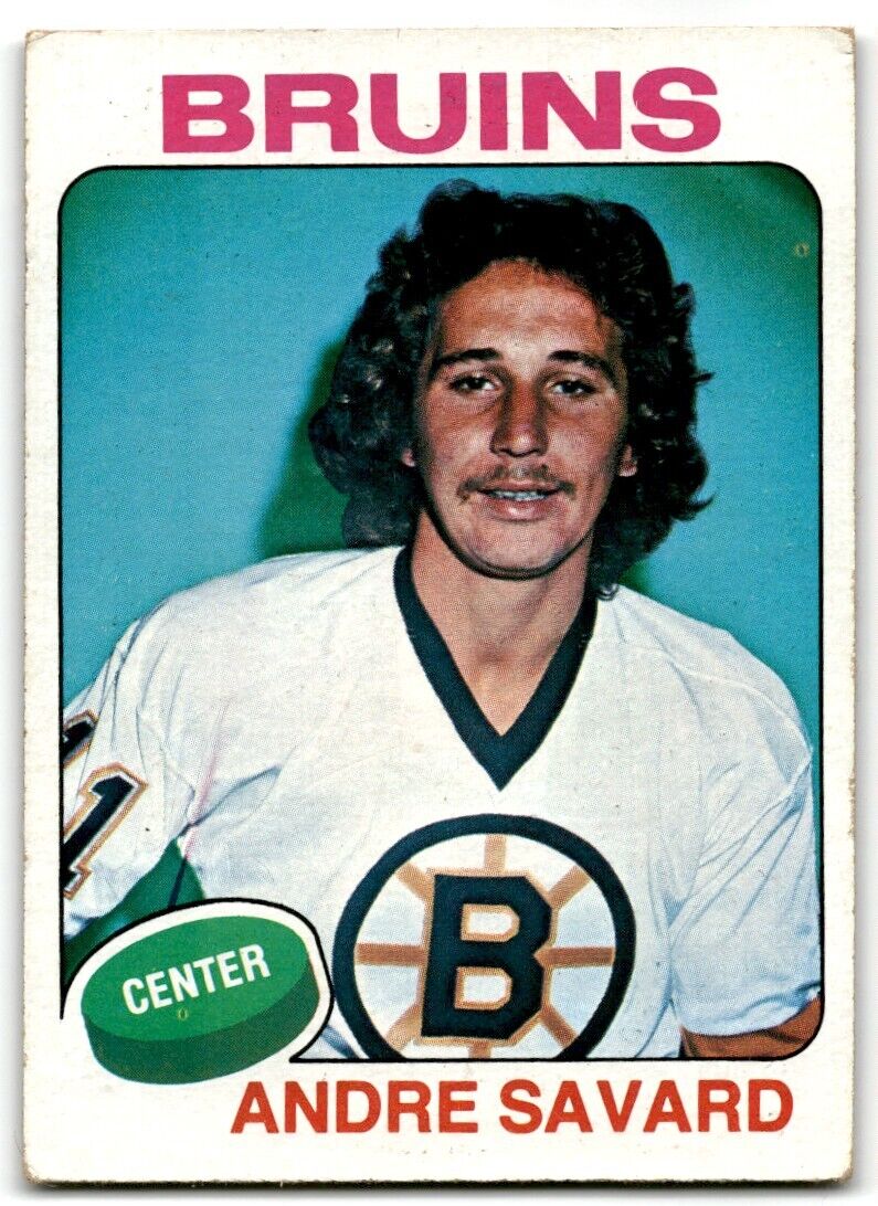 1975-76 Topps Andre Savard Boston Bruins #155