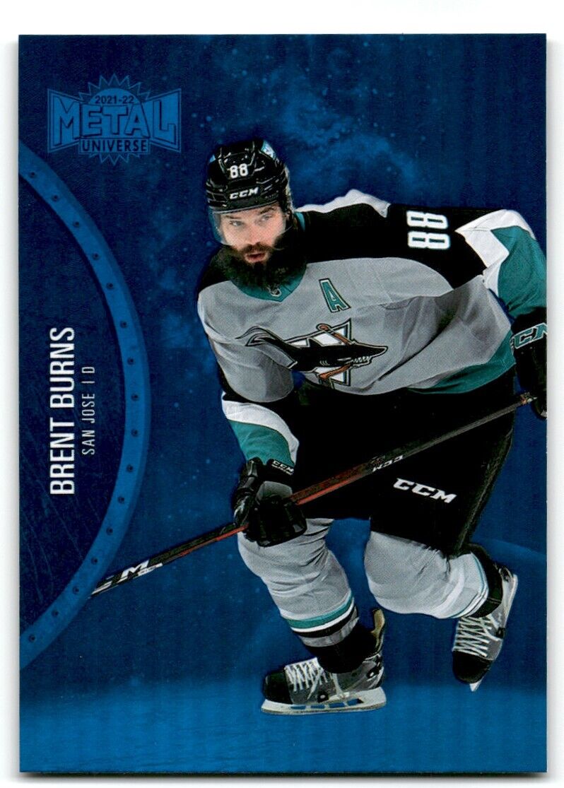 2021-22 Skybox Metal Universe Brent Burns San Jose Sharks #62