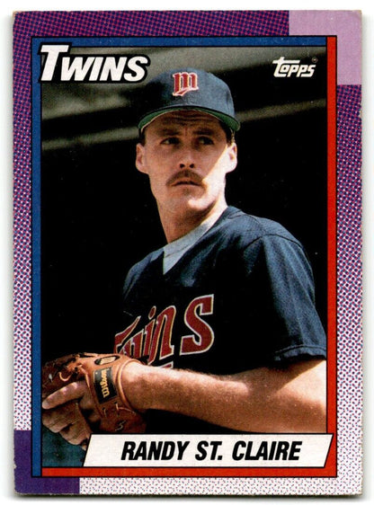 1990 Topps Randy St. Claire Minnesota Twins #503