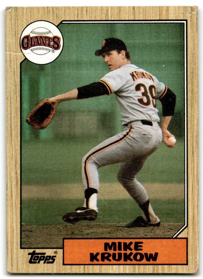 1987 Topps Mike Krukow San Francisco Giants #580