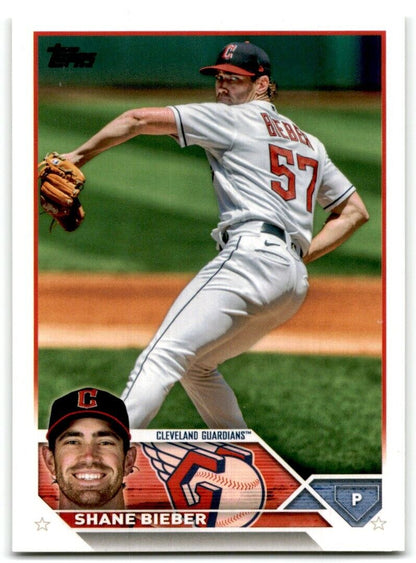 2023 Topps Shane Bieber Cleveland Guardians #298