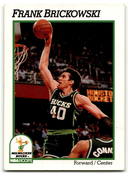 1991-92 Hoops Frank Brickowski Milwaukee Bucks #115