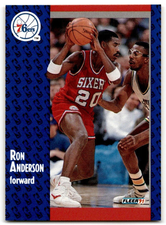 1991-92 Fleer Ron Anderson Philadelphia 76ers #150