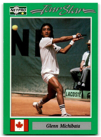 1991 Protennis player Cards Netpro Tour Star Glenn Michibata #43