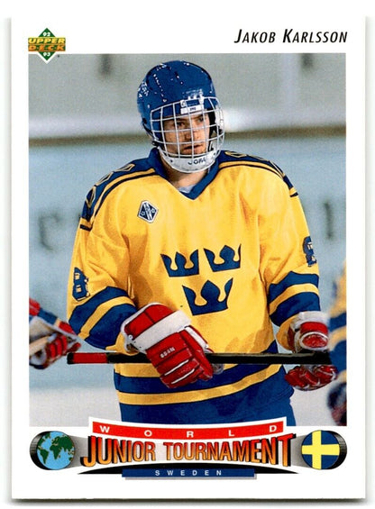 1992-93 Upper Deck Jakob Karlsson Rookie Sweden #229