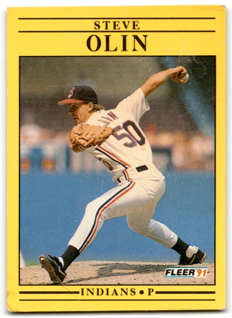 1991 Fleer Steve Olin Cleveland Indians #374